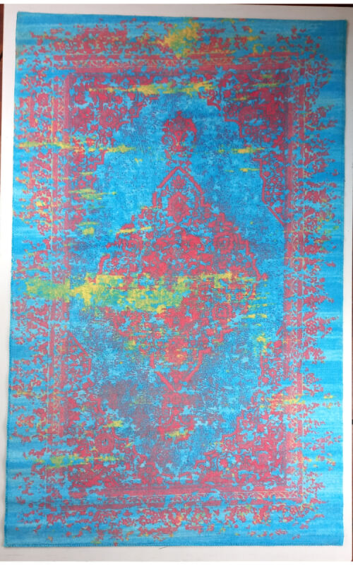 Confetti 11678 Ct 100X160 Turkuaz Dekoratif Halı - 1
