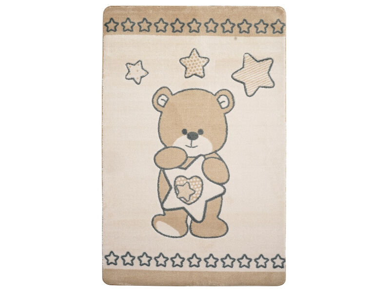 Baby Set Star Bear Bej Oymalı Bebek Halısı - 1