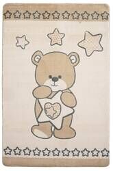 Baby Set Star Bear Bej Oymalı Bebek Halısı - 7