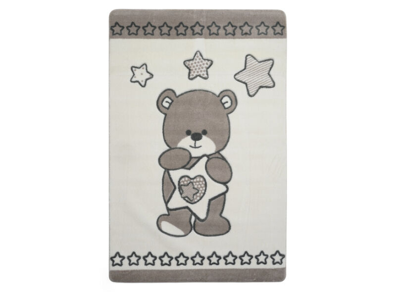 Baby Set Star Bear Gri Oymalı Bebek Halısı - 6