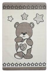 Baby Set Star Bear Gri Oymalı Bebek Halısı - 7