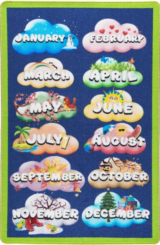 MONTHS YEŞİL BUKLE ÇOCUK HALISI - 2