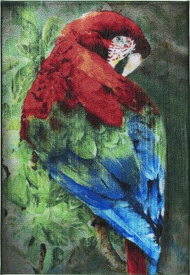 Scarlet Macaw Yeşil Çocuk Halısı - 2